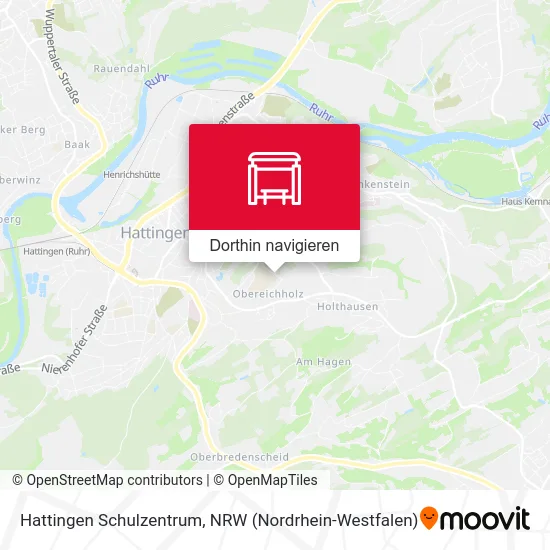 Hattingen Schulzentrum Karte