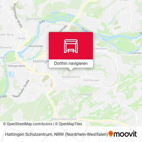 Hattingen Schulzentrum Karte