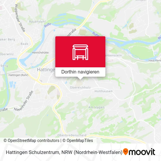 Hattingen Schulzentrum Karte