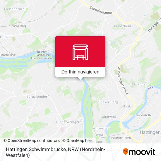 Hattingen Schwimmbrücke Karte