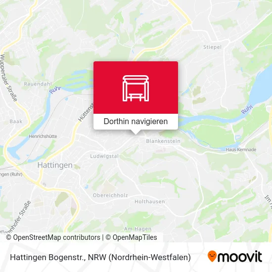 Hattingen Bogenstr. Karte