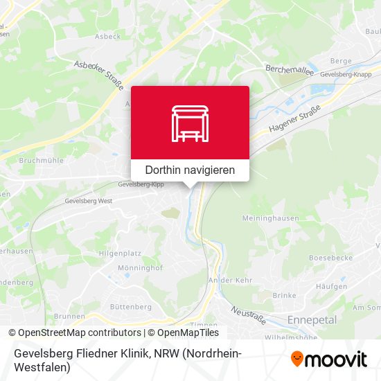 Gevelsberg Fliedner Klinik Karte