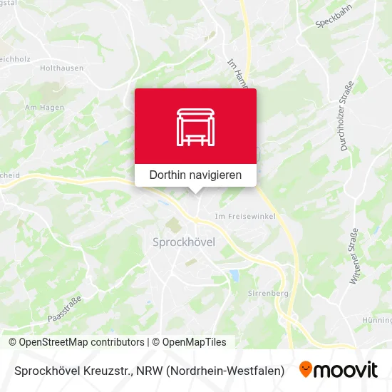 Sprockhövel Kreuzstr. Karte