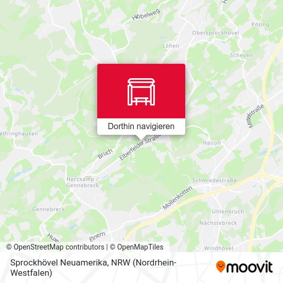 Sprockhövel Neuamerika Karte