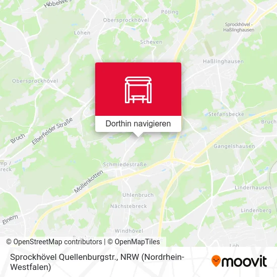 Sprockhövel Quellenburgstr. Karte