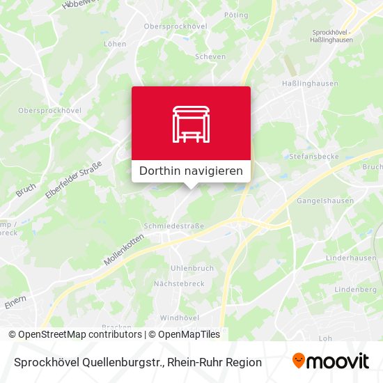 Sprockhövel Quellenburgstr. Karte