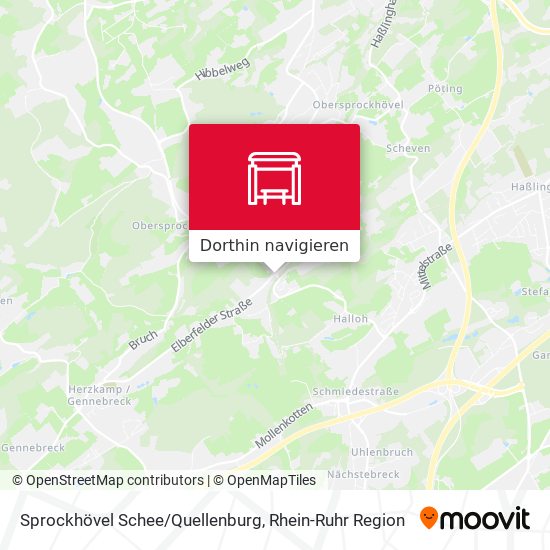 Sprockhövel Schee/Quellenburg Karte