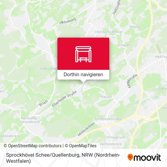 Sprockhövel Schee/Quellenburg Karte