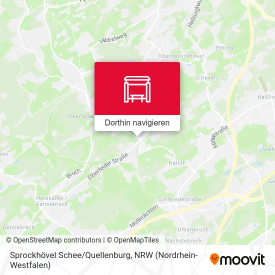 Sprockhövel Schee/Quellenburg Karte