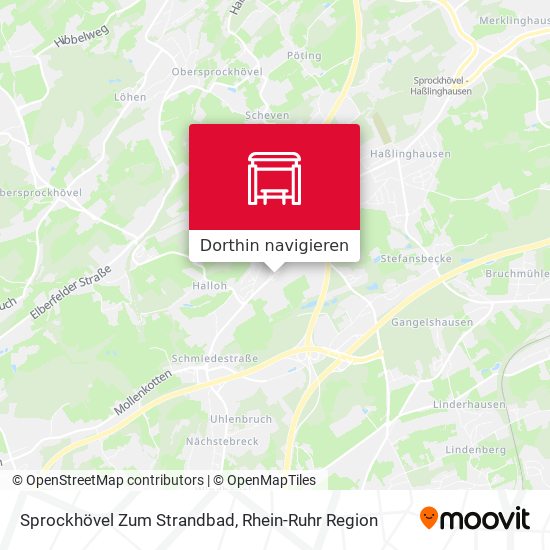 Sprockhövel Zum Strandbad Karte