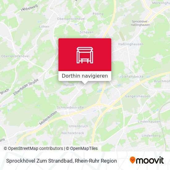 Sprockhövel Zum Strandbad Karte