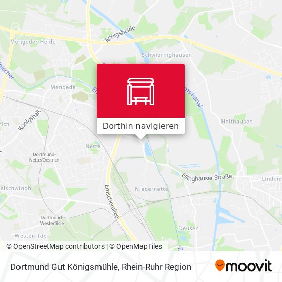 Dortmund Gut Königsmühle Karte