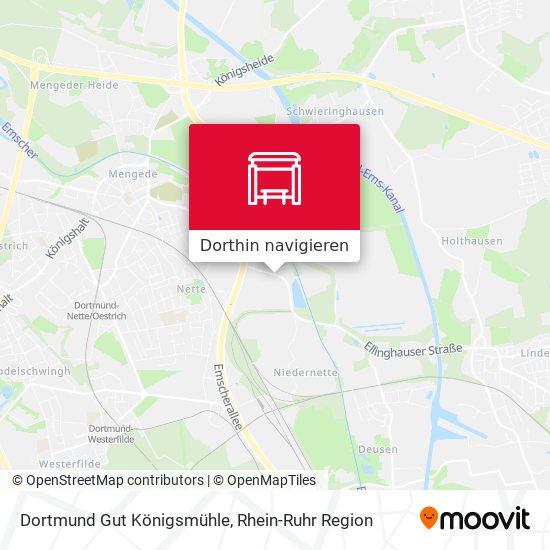Dortmund Gut Königsmühle Karte