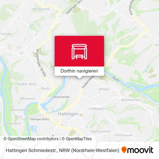 Hattingen Schmiedestr. Karte