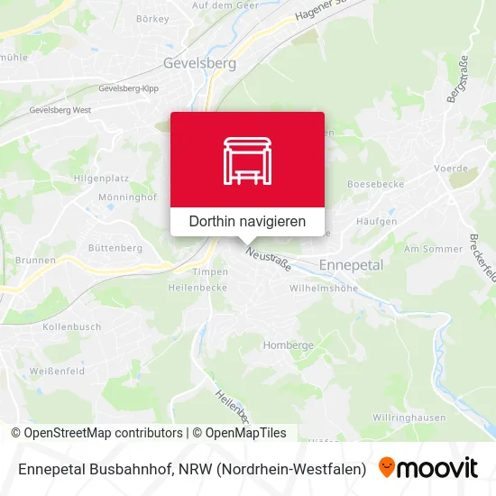 Ennepetal Busbahnhof Karte