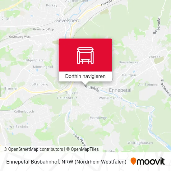 Ennepetal Busbahnhof Karte