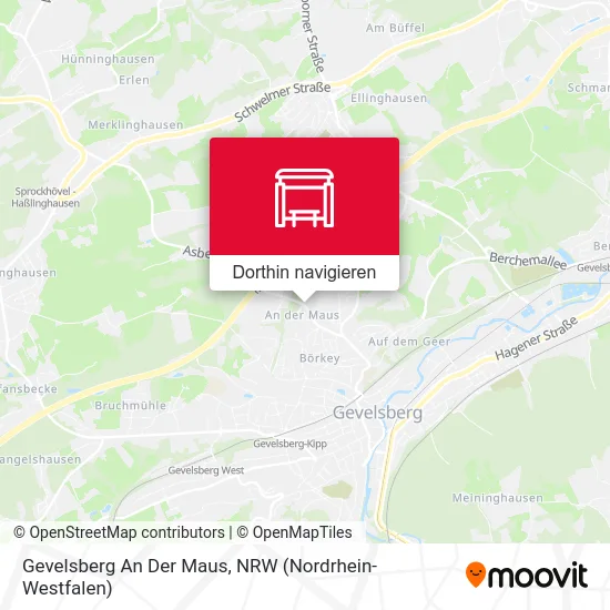 Gevelsberg An Der Maus Karte