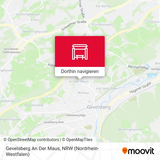 Gevelsberg An Der Maus Karte