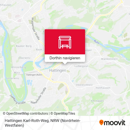 Hattingen Karl-Roth-Weg Karte