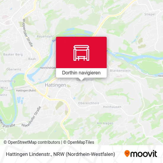 Hattingen Lindenstr. Karte