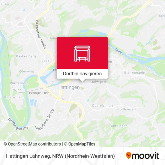 Hattingen Lahnweg Karte