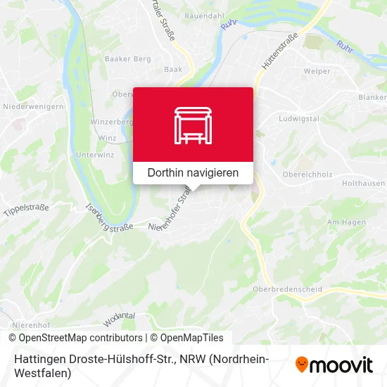 Hattingen Droste-Hülshoff-Str. Karte
