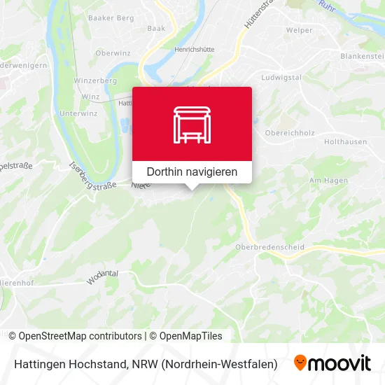 Hattingen Hochstand Karte