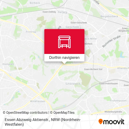 Essen Abzweig Aktienstr. Karte