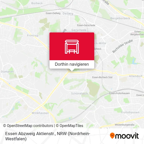 Essen Abzweig Aktienstr. Karte