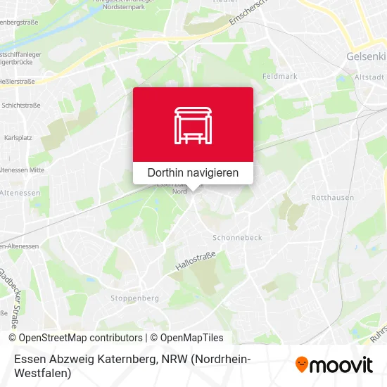 Essen Abzweig Katernberg Karte