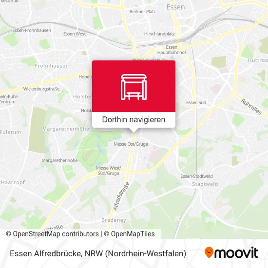 Essen Alfredbrücke Karte