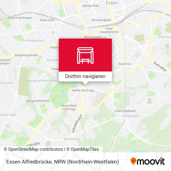 Essen Alfredbrücke Karte