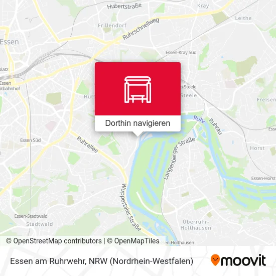 Essen am Ruhrwehr Karte