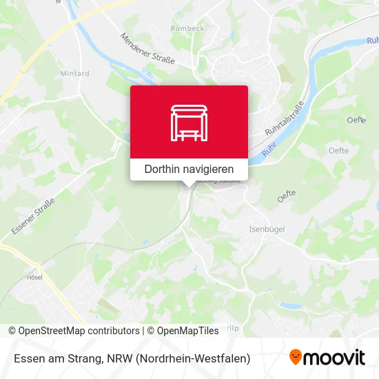 Essen am Strang Karte