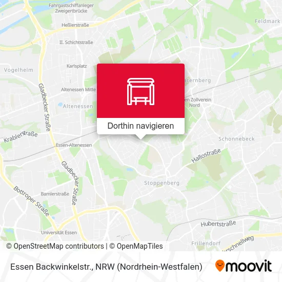 Essen Backwinkelstr. Karte