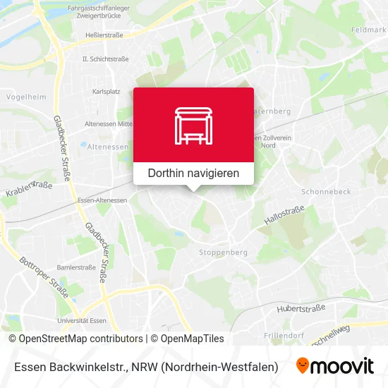 Essen Backwinkelstr. Karte