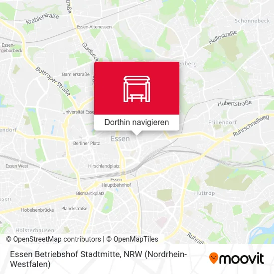 Essen Betriebshof Stadtmitte Karte