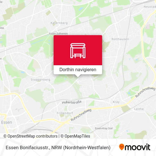 Essen Bonifaciusstr. Karte