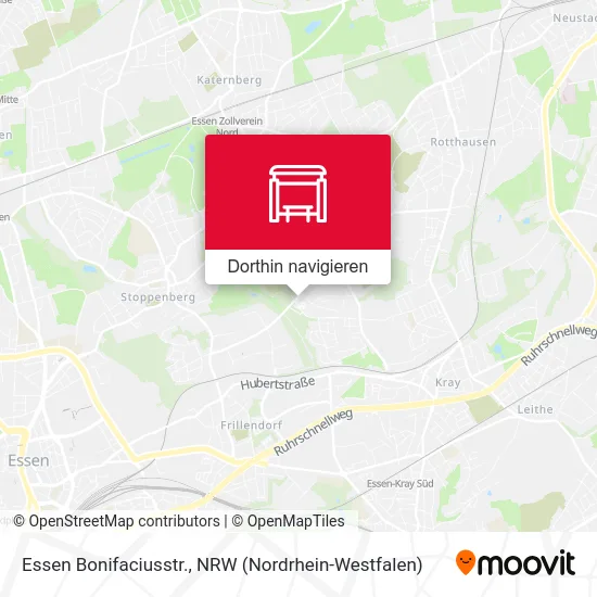 Essen Bonifaciusstr. Karte