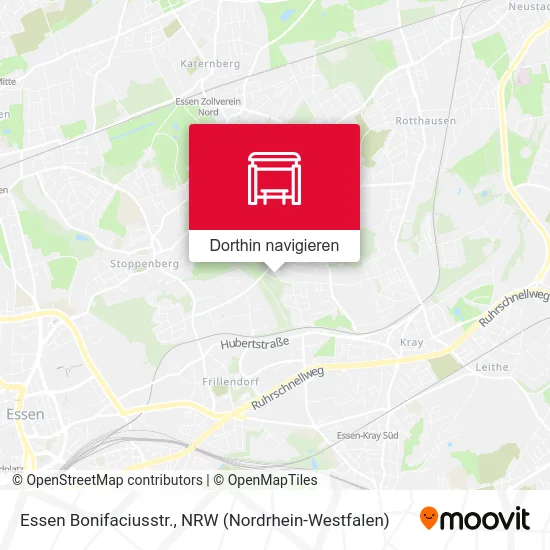 Essen Bonifaciusstr. Karte