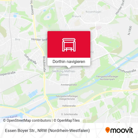 Essen Boyer Str. Karte