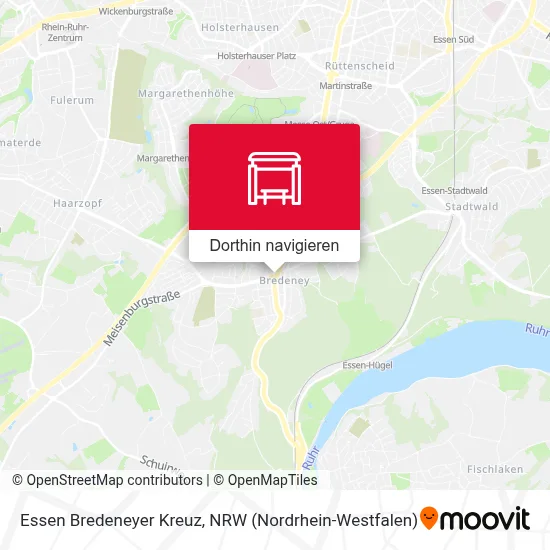 Essen Bredeneyer Kreuz Karte