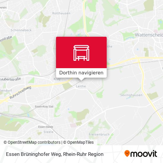 Essen Brüninghofer Weg Karte