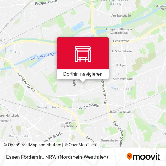 Essen Förderstr. Karte