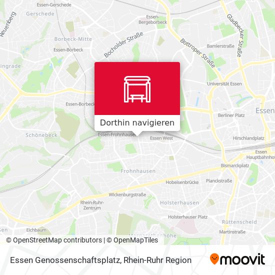 Essen Genossenschaftsplatz Karte