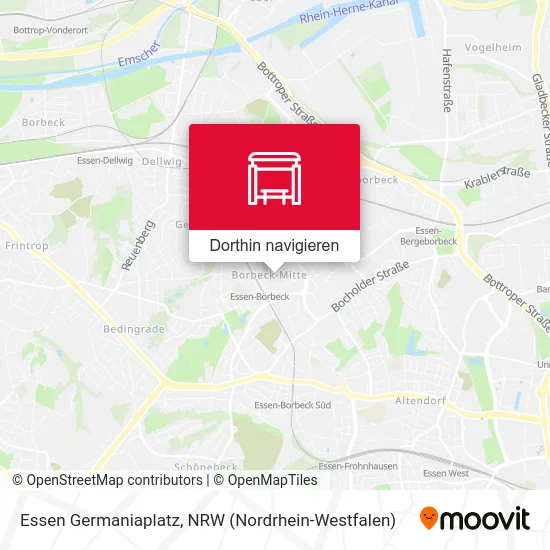 Essen Germaniaplatz Karte