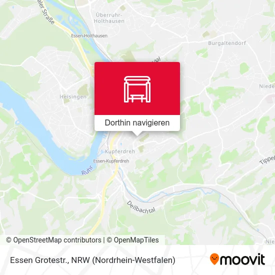 Essen Grotestr. Karte