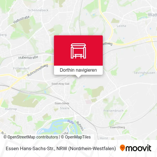 Essen Hans-Sachs-Str. Karte