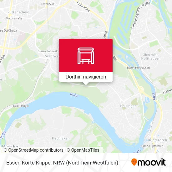 Essen Korte Klippe Karte