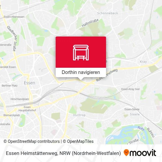 Essen Heimstättenweg Karte